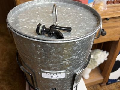 Galvanized Metal Drink Beverage Dispenser