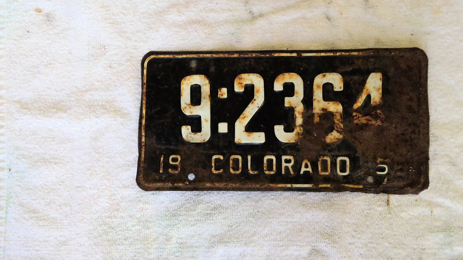 colorado 1956 license plate