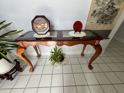 Console and Wood Shelve for sale