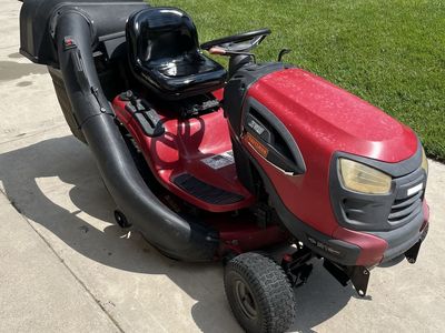 Craftsman Riding Lawn Mower with Bagger & Snowblower Attachment