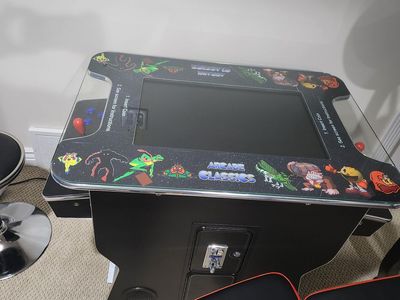 Tabletop Arcade Classics (TON of classics built in!)- with stools. Hours of fun!