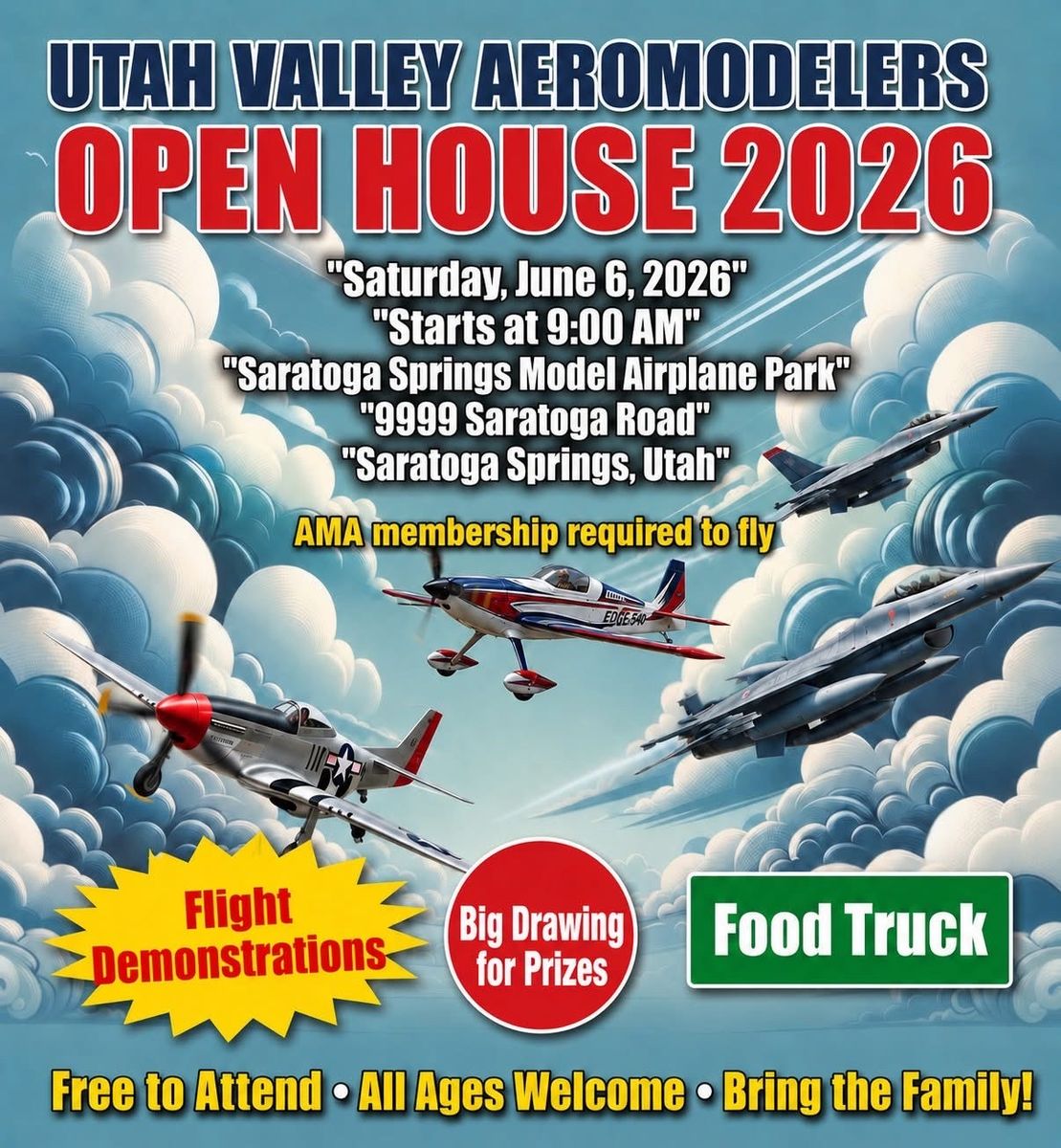 Utah valley Aeromodelers Open house 2026