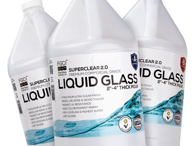 Superclear Liquid Glass Deep Pour Epoxy. (3 gallon Kit)