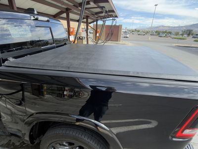 Truck Bed Tonneau Cover - Black, Soft, Tri Folding Design, Excellent Condition