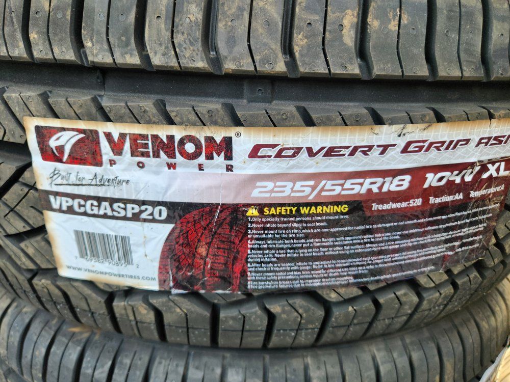 235/55r18 venom covert grip asp