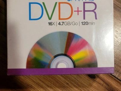 Memorex DVD+R 5-Pack 16X 4.7GB 120min Recordable Media Discs