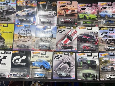 18 Assorted premium Hot Wheels