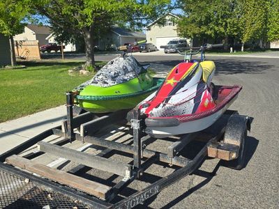 2x Yamaha WaveBlasters on 2-Ski Trailer (Custom 1100 Swap & almost Stock Runner)