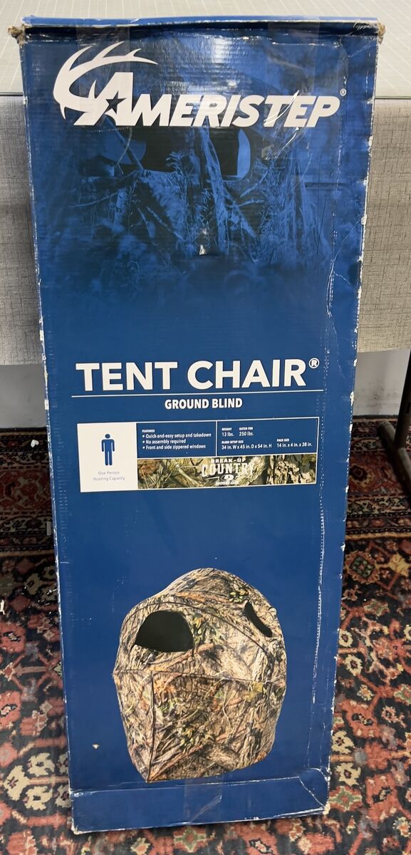 Ameristep Tent Chair Ground Blind Mossy Oak Breakup Country