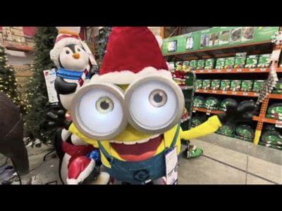 Home Depot Christmas LED Minion Animatronic