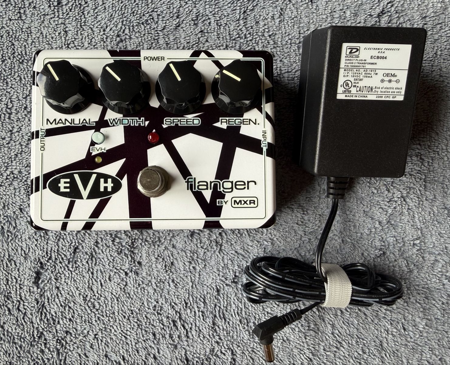 MXR EVH117 Eddie Van Halen Signature Flanger – Mint w/ Original Dunlop 18V Power Supply