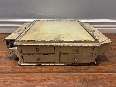 RARE Antique Mahogany Watch Maker/Jeweler/Optician/Dental Instrument Cabinet Case Storage Wood Box Furniture