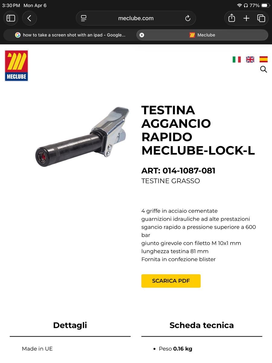 Quick Connect Coupling Meclube