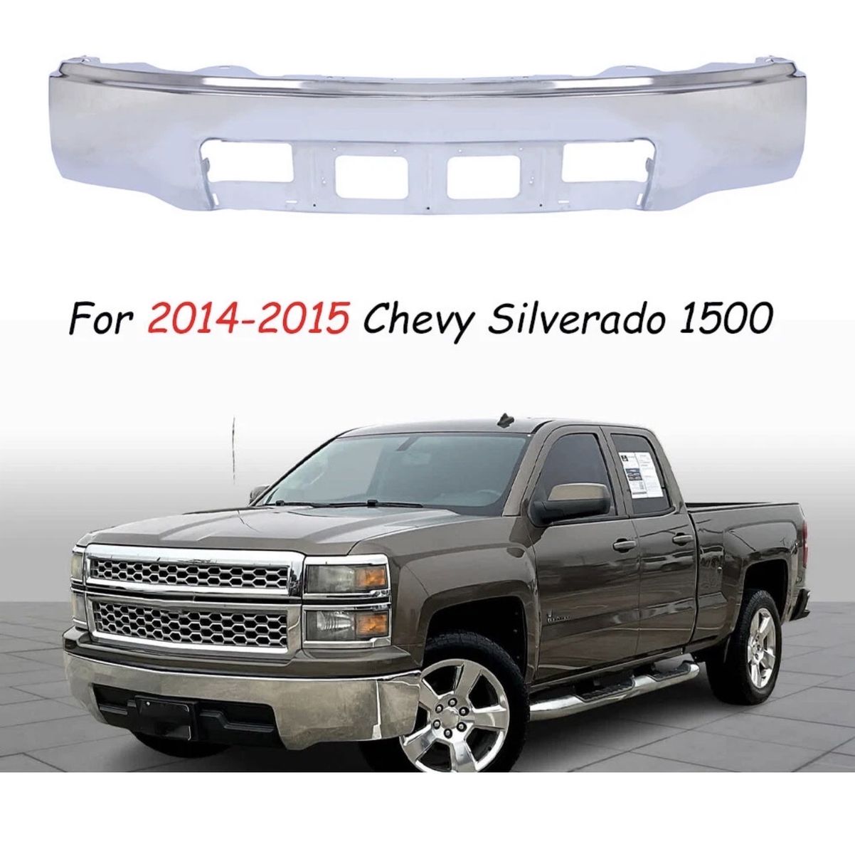 Chevy Silverado 1500 chrome bumper