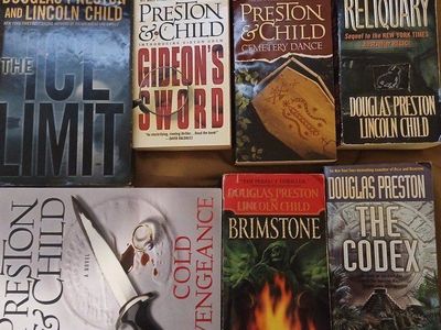 Douglas Preston & Lincoln Child Thriller Book Lot - 7 Novels, Mixed Formats (Hardcover/Paperback)