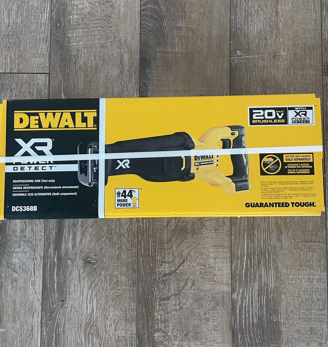 NEW DEWALT XR Power Detect 20-volt Max Variable Cordless Reciprocating Saw