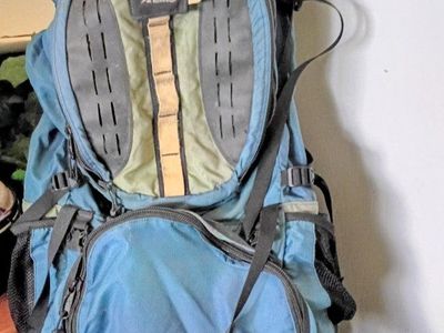 EMS Summit 55L Backpack Blue Hiking Camping Travel