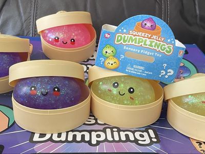 RMS Crazy Fun Mystery Dumpling Fidget Toy Bundle (Spooky Glow, Squeezy Jelly, Gummi Bear)
