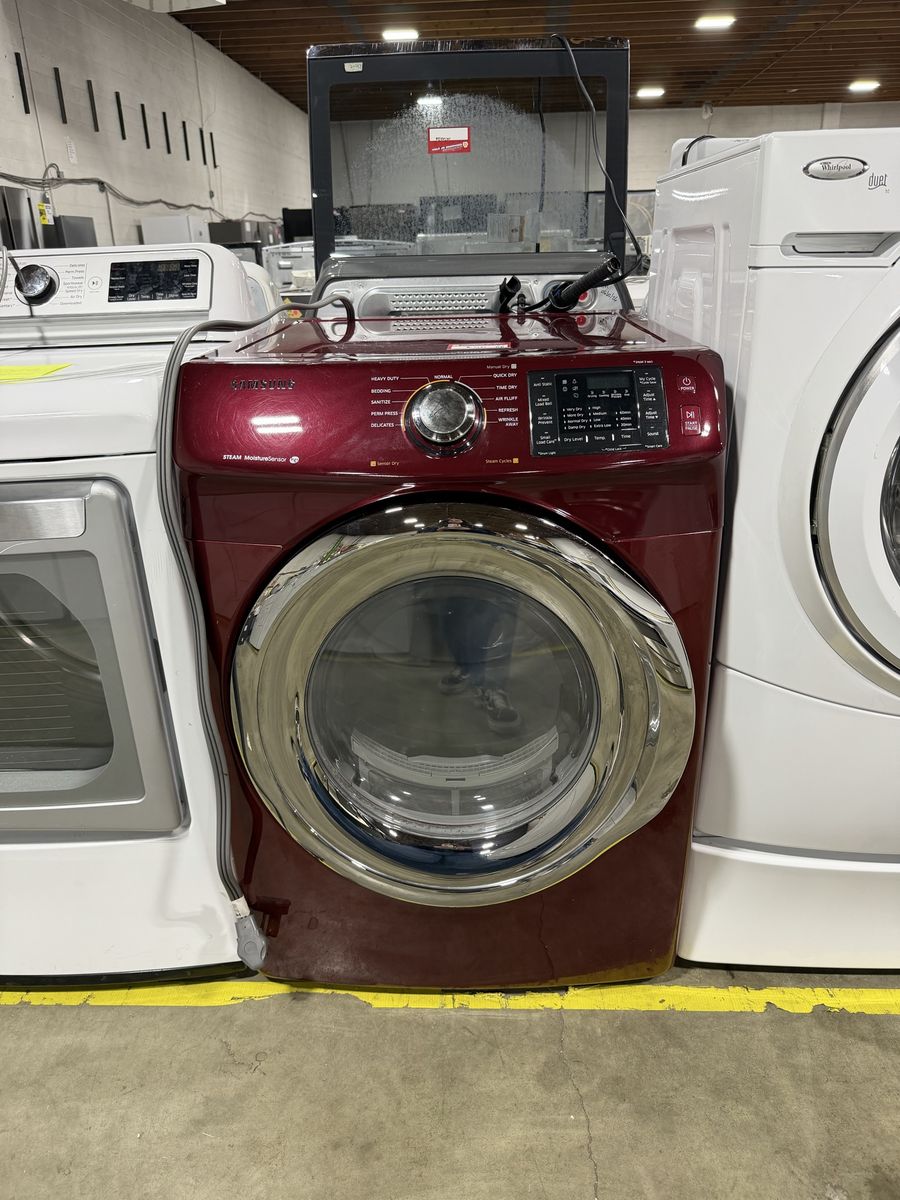 BIG SAVINGS! GOOD SAMSUNG RED FRONT LOAD ELECTRIC DRYER