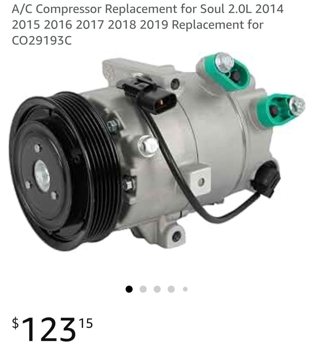 A/C Compressor for Kia Soul 2.0L (2014-2019) - CO2919C Replacement