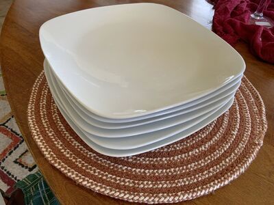 BEAUTIFUL DINNER PLATES. 6 PLATES TOTAL. IN GREAT CONDITION. CASH/VENMO ONLY