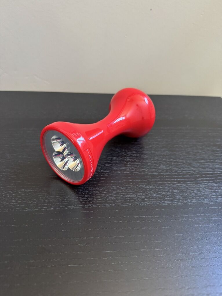 IKEA LJUSA Red wind up LED Flashlight