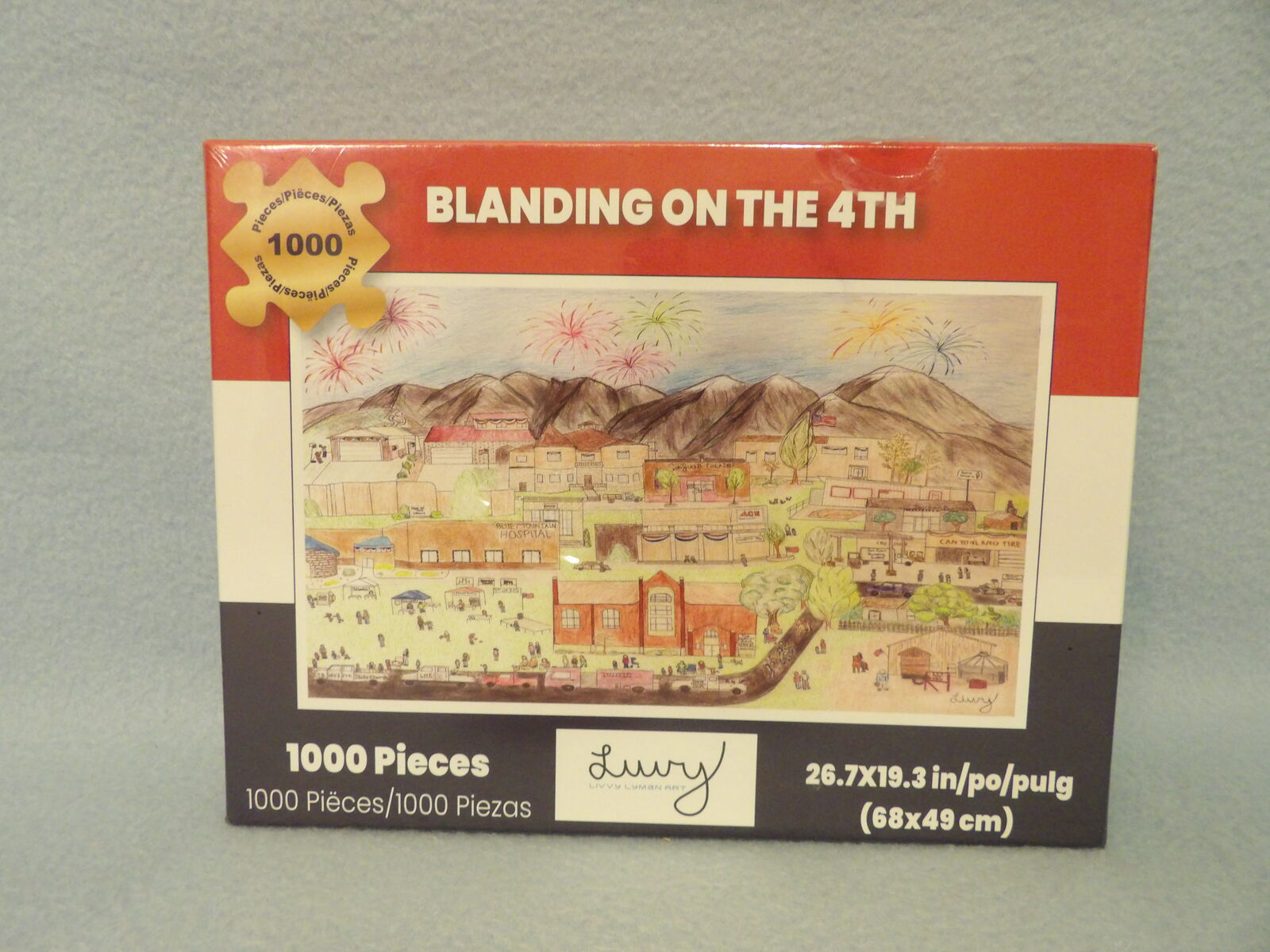 Livvy's "Blanding on the 4th" of July 1000 Pieces 26" x 19" Jigsaw Puzzle ~ Utah