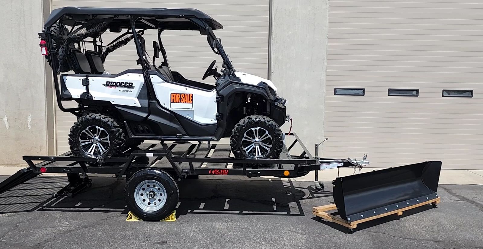 2016 Honda Pioneer 1000-5 UTV Package - 1,490 Miles, Trailer & Snow Plow Included