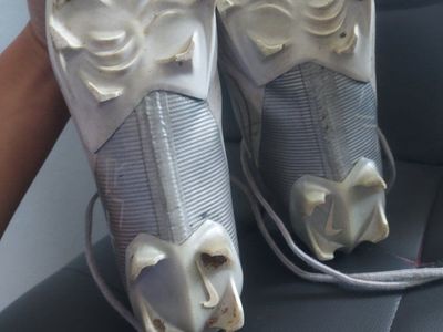 Used Nike Alpha Menace Pro 2 Mid White Football Cleats