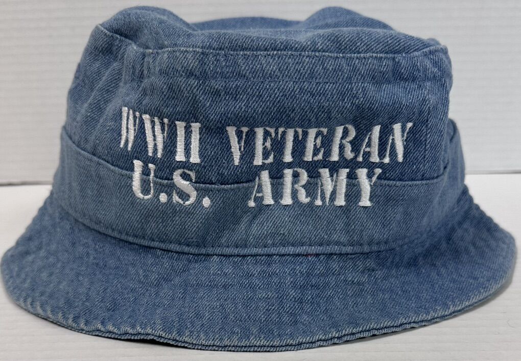 WWII Veteran U.S. Army Denim Bucket Hat