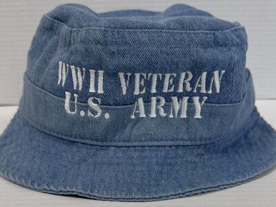 WWII Veteran U.S. Army Denim Bucket Hat