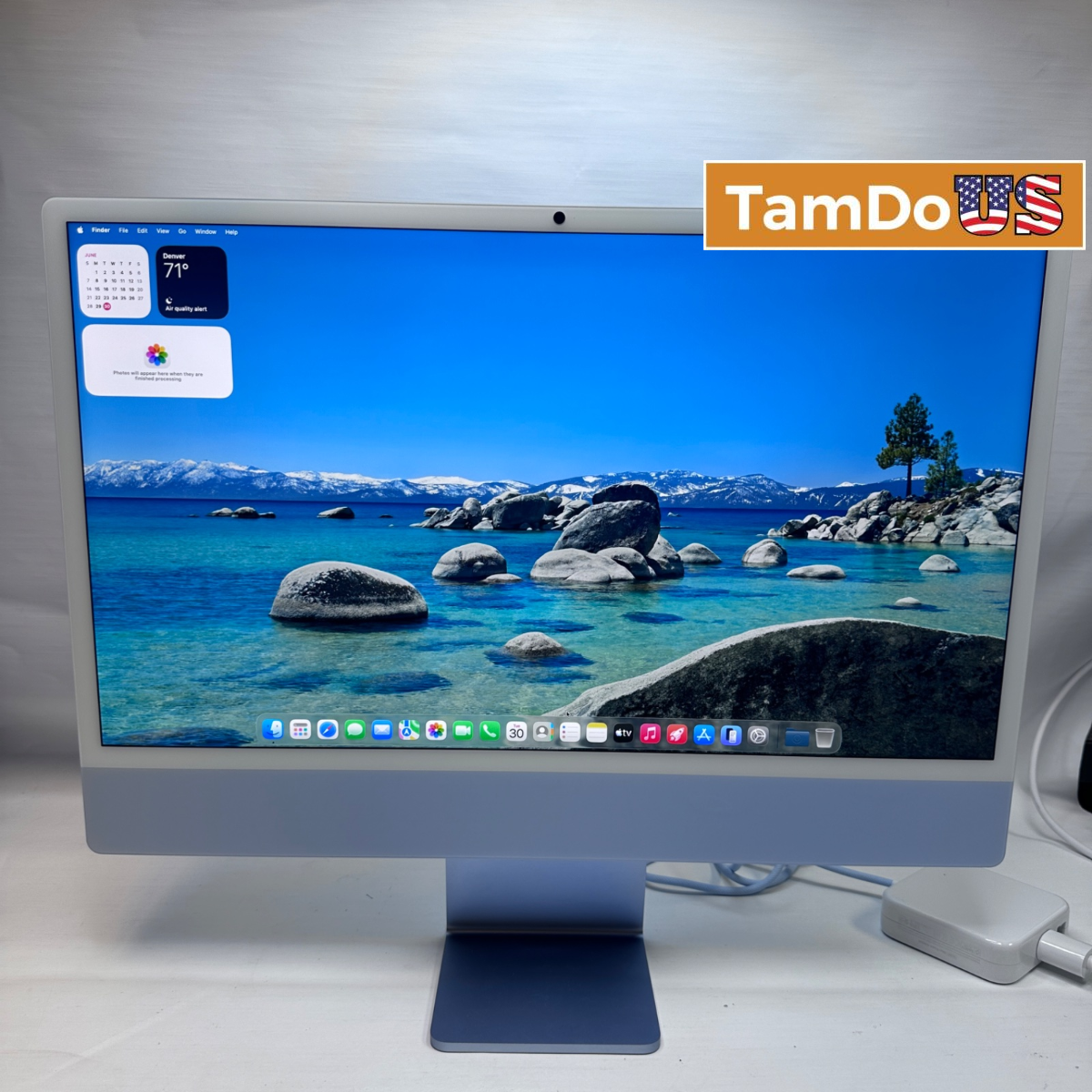 iMac (24-inch, 2024) Apple M4 Chip, 10-Core GPU, 16GB, 256GB, Blue
