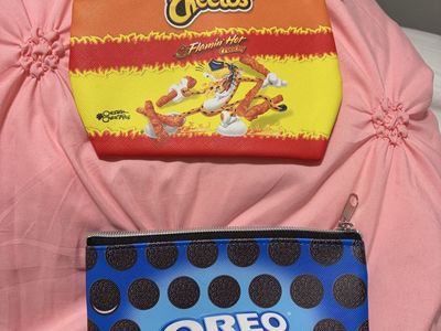 Cheetos Flamin' Hot & Oreo Snack Brand Cosmetic Bags - Set of 2 Pouches