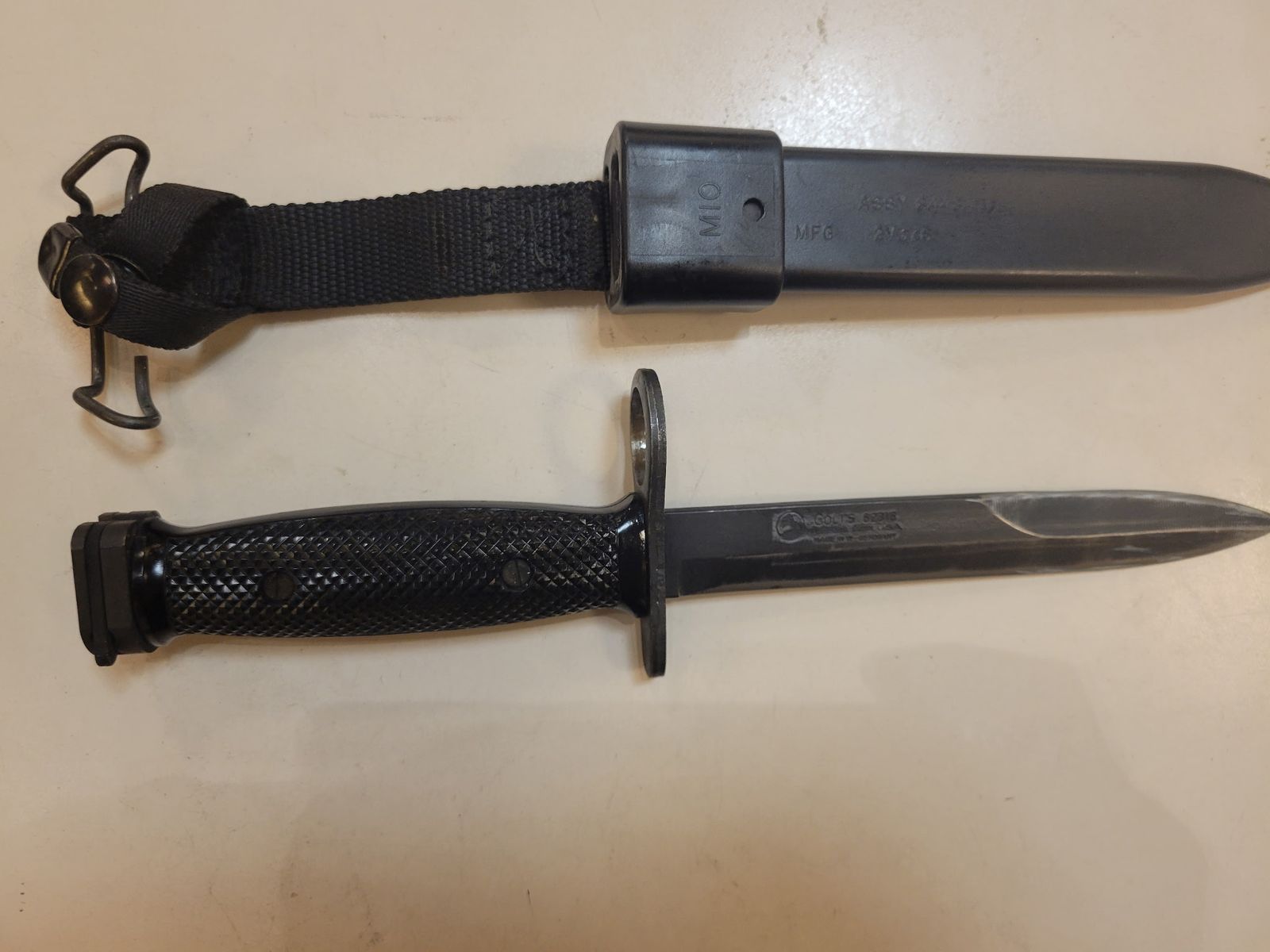 COLT'S 62316 Bayonet Colt Marked Combat Knife