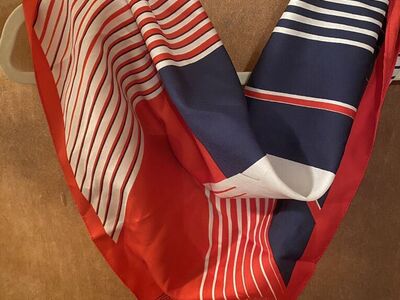 Patricia Dumont of Paris Striped Design Scarf