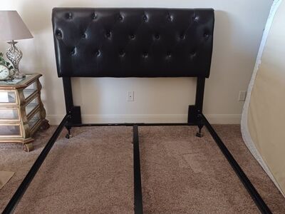 Queen headboard and frame