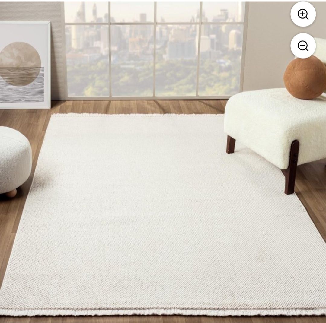 NEW Luxe Weavers 6' x 9' Solid Machine Woven Ceram Area Rug