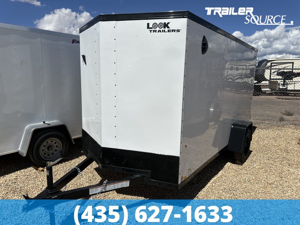 6x12 Look ST DLX Enclosed Cargo Trailer - 6'0" Interior - 3.5K GVWR Black Out Package