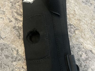 PRO Black Knee Brace Support Wrap with Straps