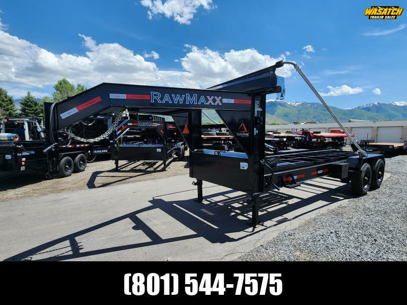 2026 RawMaxx 16' RDX Gooseneck 14K Roll-Off Dump Trailer
