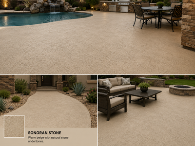 Give Your Concrete a New Look See the Sonoran Stone Difference!!!!!