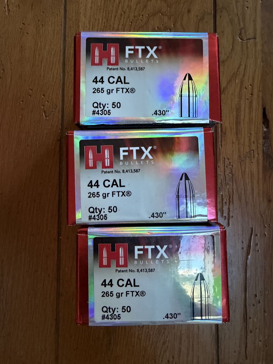 44 cal 265gr FTX