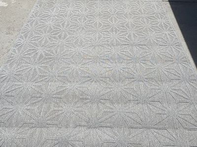 Nourison Home Cozumel grey 8’10” x 11’10” indoor/outdoor rug $60 cash/venmo in Draper