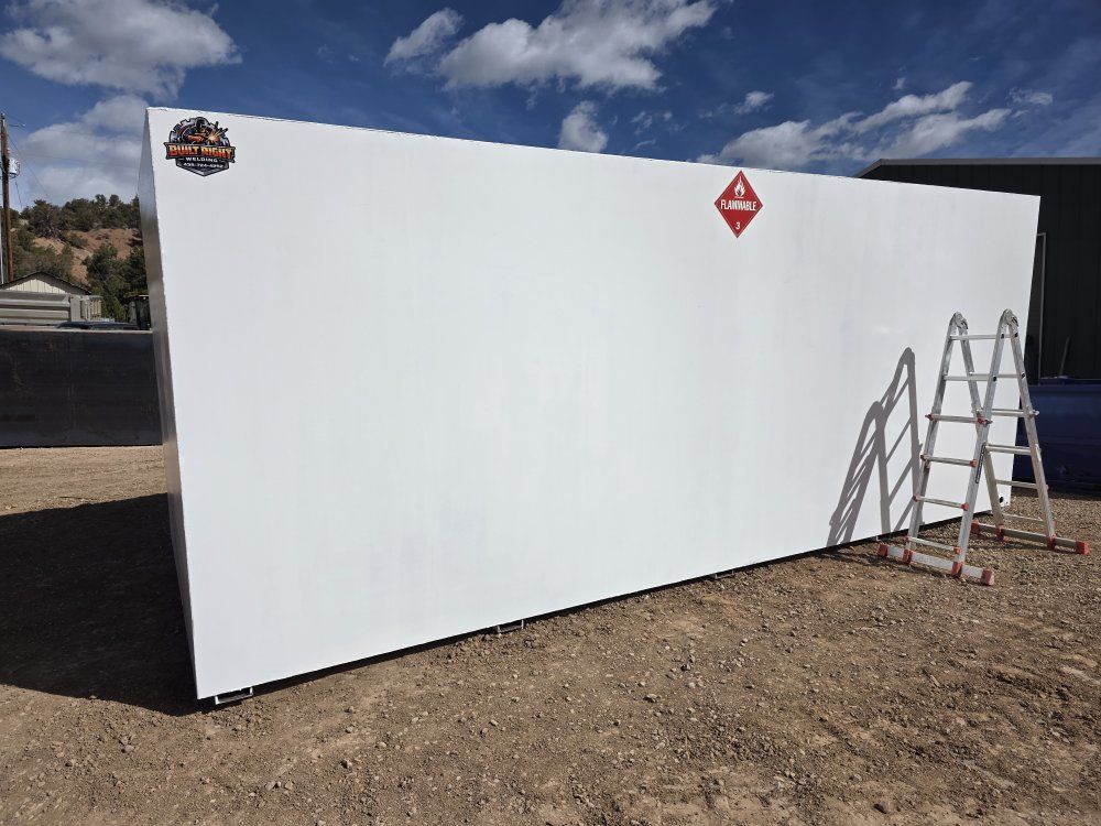 Industrial 10,000 gallon fuel storage tank