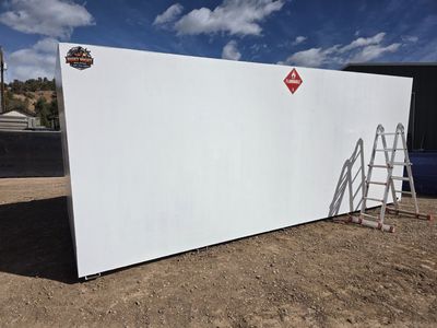 Industrial 10,000 gallon fuel storage tank