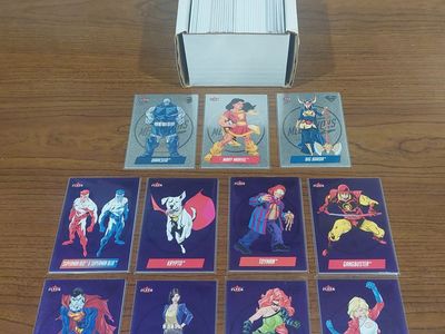 2025 FLEER ULTRA SUPERMAN HUGE CARD LOT – PURPLE PARALLELS, INSERTS & MORE!