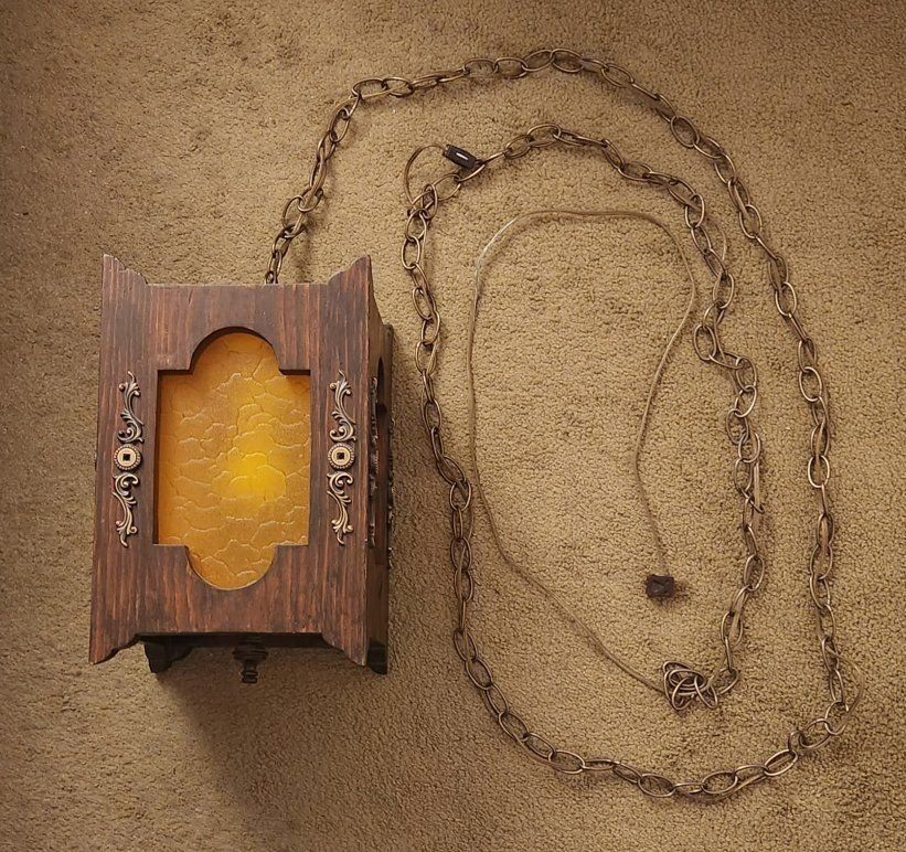 Vintage Hanging Chain Swag Light