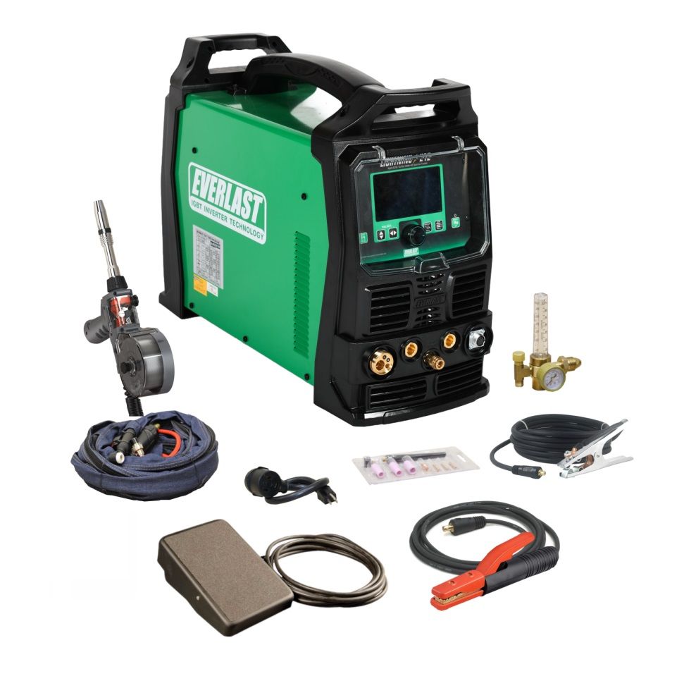 Everlast Lightning 212 MTS 210a Multi Process welder TIG AC/DC Stick Mig
