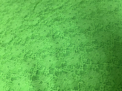 6 yd Neon Green Lace Fabric