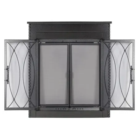 Pleasant Hearth Amherst Fireplace Glass Door